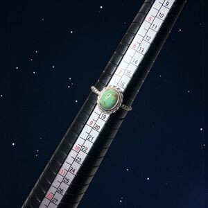 Smol adorable turquoise stacking ring, 8